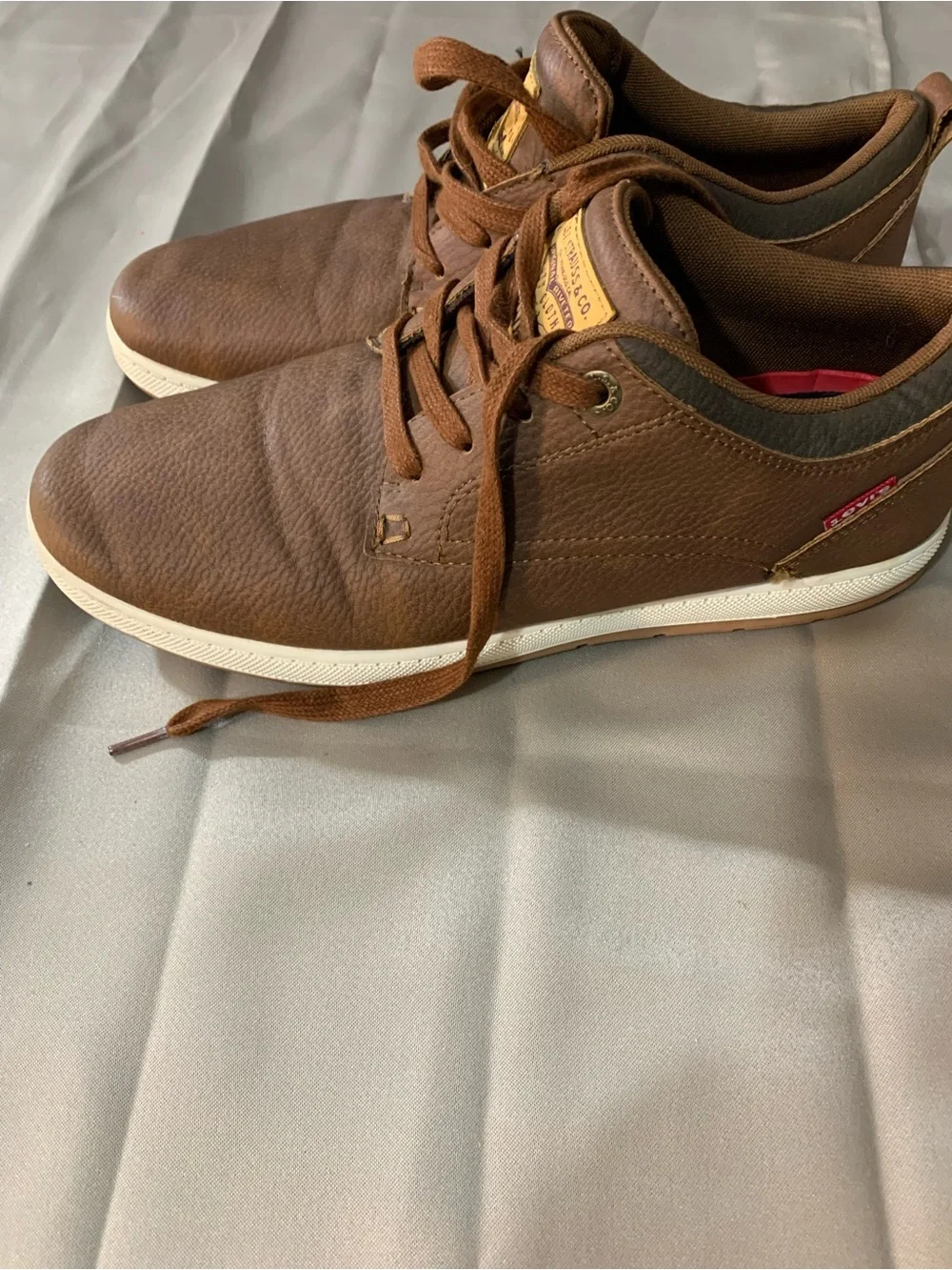 Levi's Men's Brown Leather Lace-Up Casual Shoes b1/17